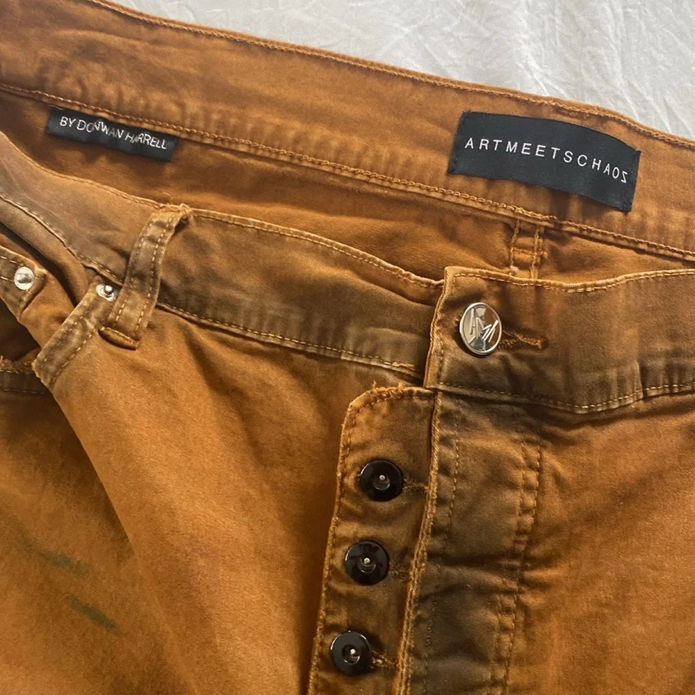 Men’s Jeans by Art Meets Chaos size 42W/34L in Rust - Picture 3 of 6